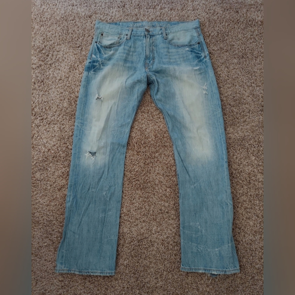 American Eagle Outfitters Light Blue Relaxed Men Jeans